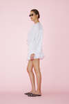Cotton White Pleated Shorts
