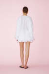 Cotton White Pleated Shorts
