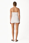 Wrap-Effect White Mini Dress