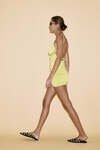 Backless Lime Mini Dress