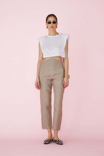 White Cropped T-shirt - PNK Casual