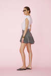 Grey Wool Mini Skirt