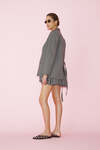 Grey Wool Mini Skirt