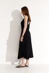 Elegant Black Dress With Back Cut-Out