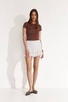 Mauve Basic Cotton T-shirt