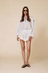 Off White Oversized Cotton Blouse