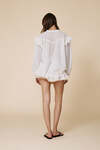 Off White Oversized Cotton Blouse
