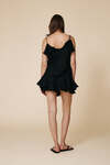 Black Cotton With Lace Inserts Shorts