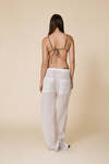 Elastic Waist Linen Trousers