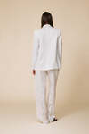 White Linen Casual Pants