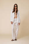 Classic White Linen Blazer