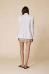 Classic White Linen Blazer