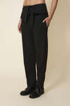 Black Pants With Waist Detail - FW25
