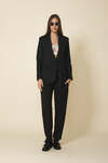 Black Pants With Waist Detail - FW25