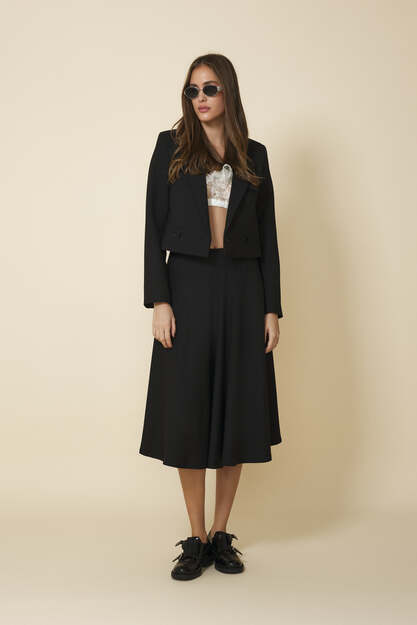 Black Midi Skirt