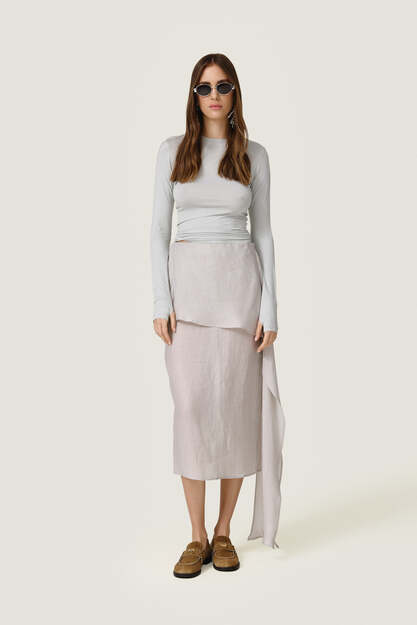 Grey Basic Blouse - SS26