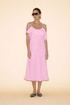 Backless Rose Cotton Midi Dress