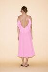 Backless Rose Cotton Midi Dress