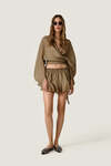 Wrap Kaki Blouse - SS26