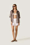 Silk Oversized Shirt with Fluid Silhouette