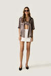 Silk Oversized Shirt with Fluid Silhouette
