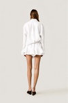 White Shorts With Ruffles
